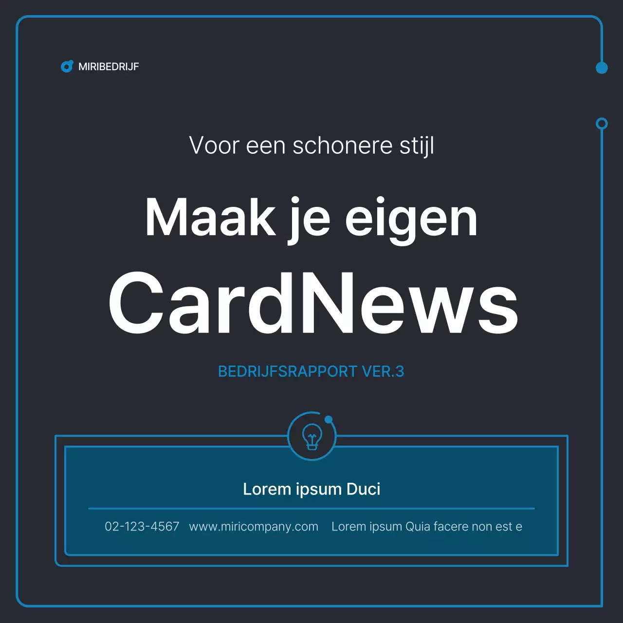 Eenvoudige geometrische vormen in zwart en blauw voor bedrijven