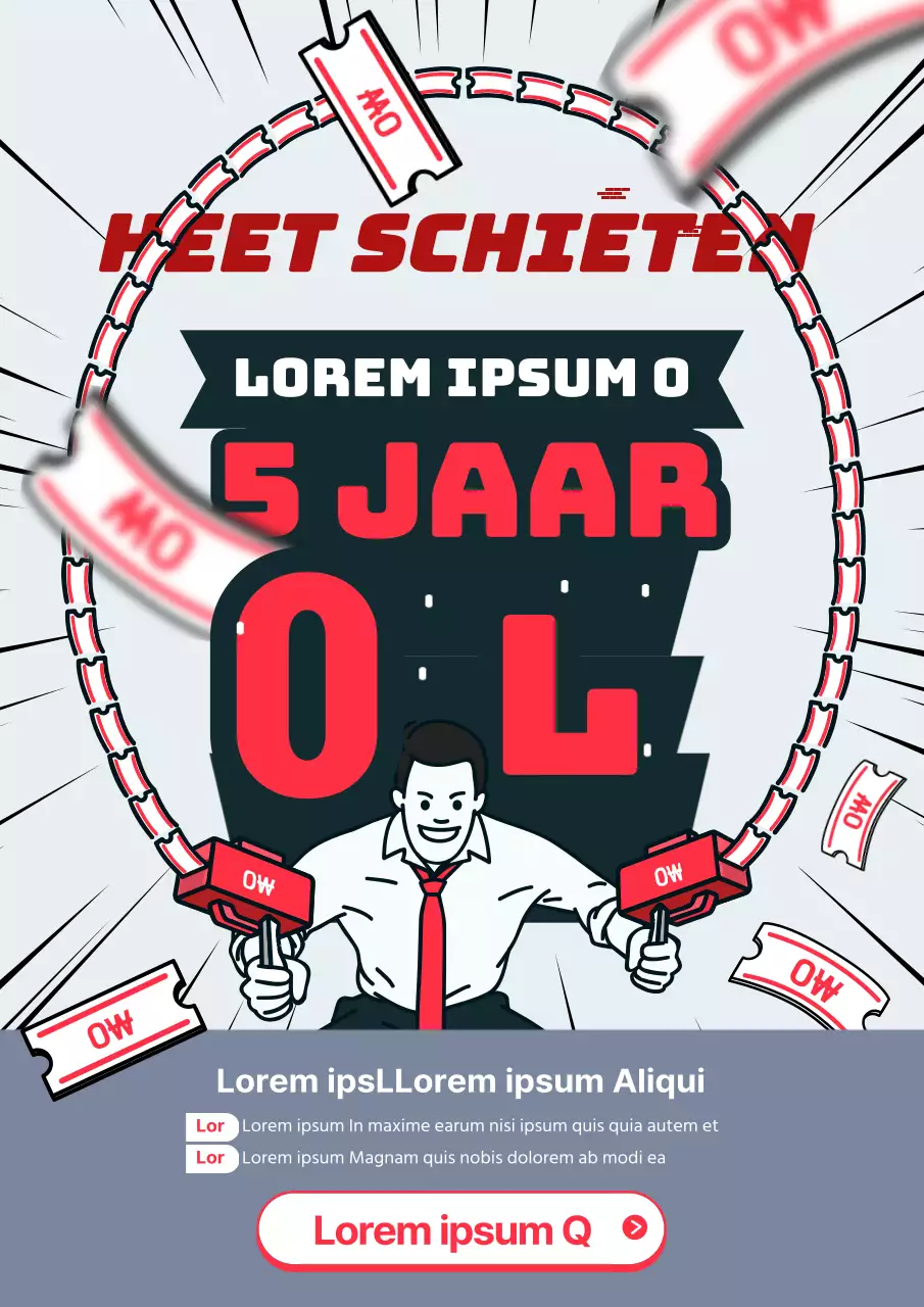 Rood en grijs stock event thema