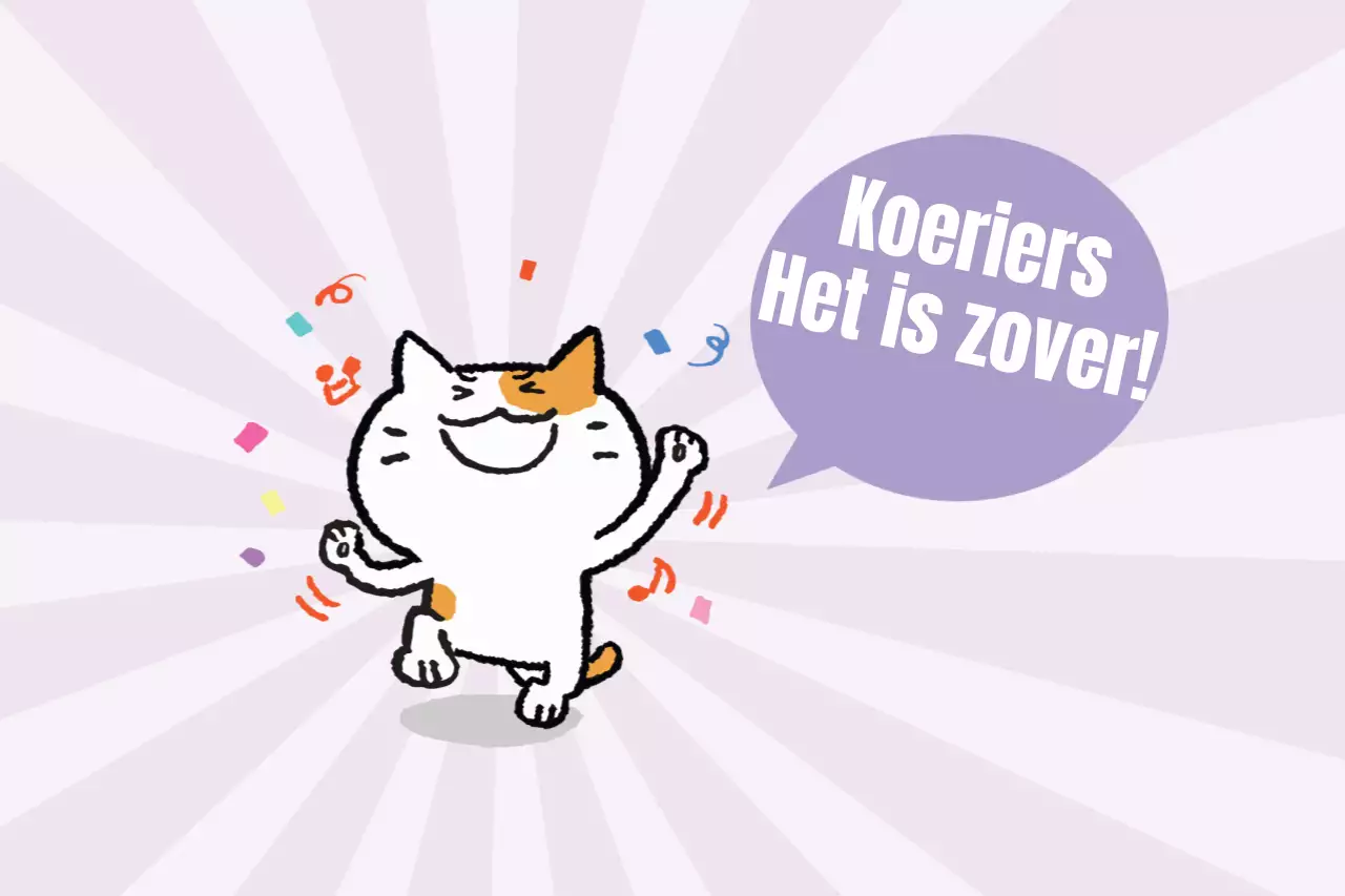 De koerier is er!