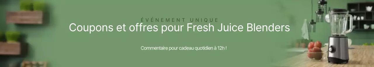 Bannière d'événement pour mixeur de cuisine en vert