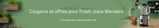 Bannière d'événement pour mixeur de cuisine en vert