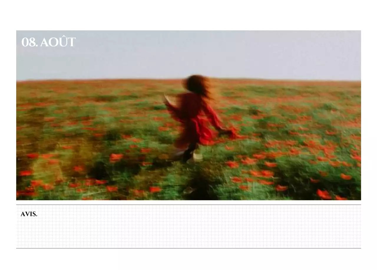 Calendrier mural de style simple avec un concept de photographie de voyage émotionnelle en noir et blanc