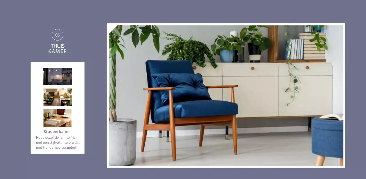 Witte strakke stijl interieur kalender