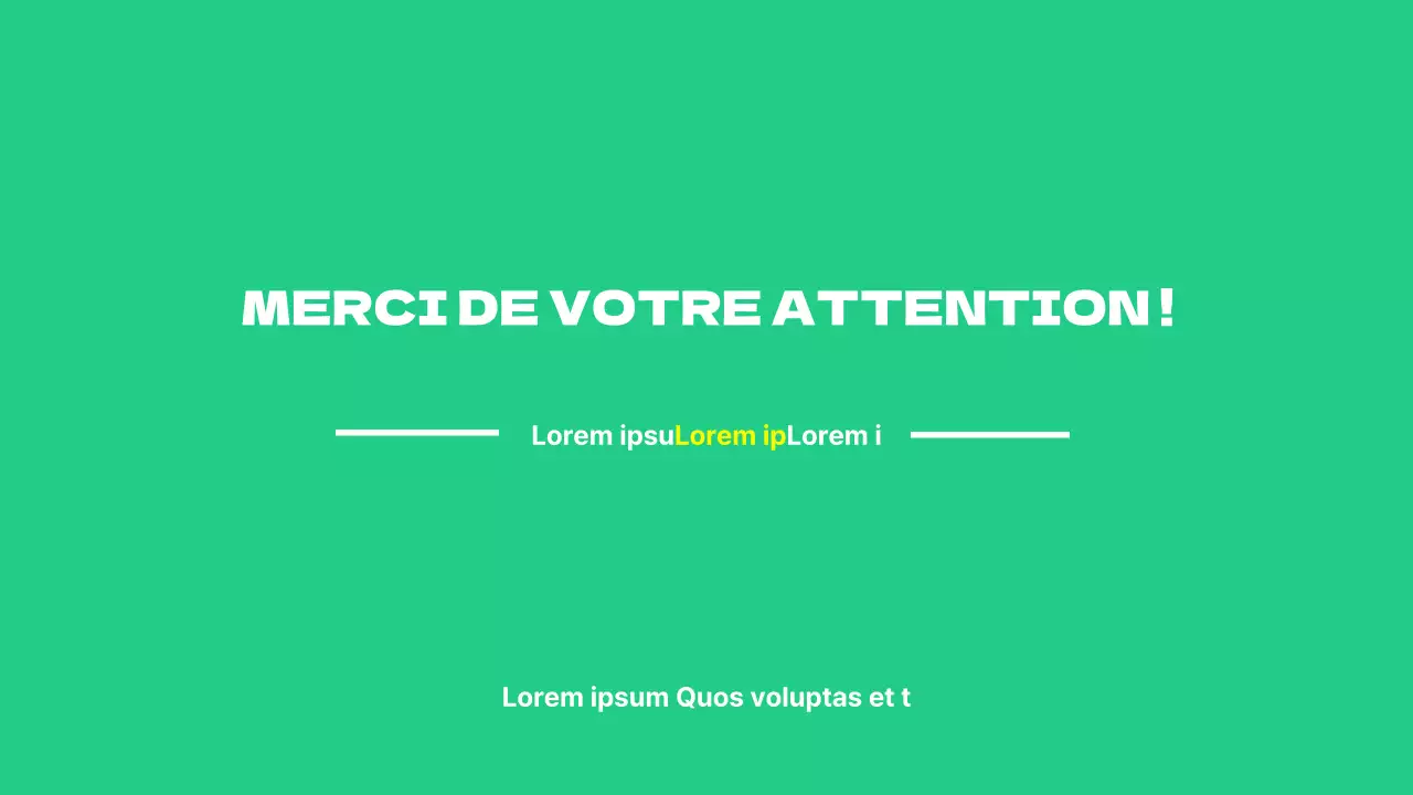 Présentations d'études de marché