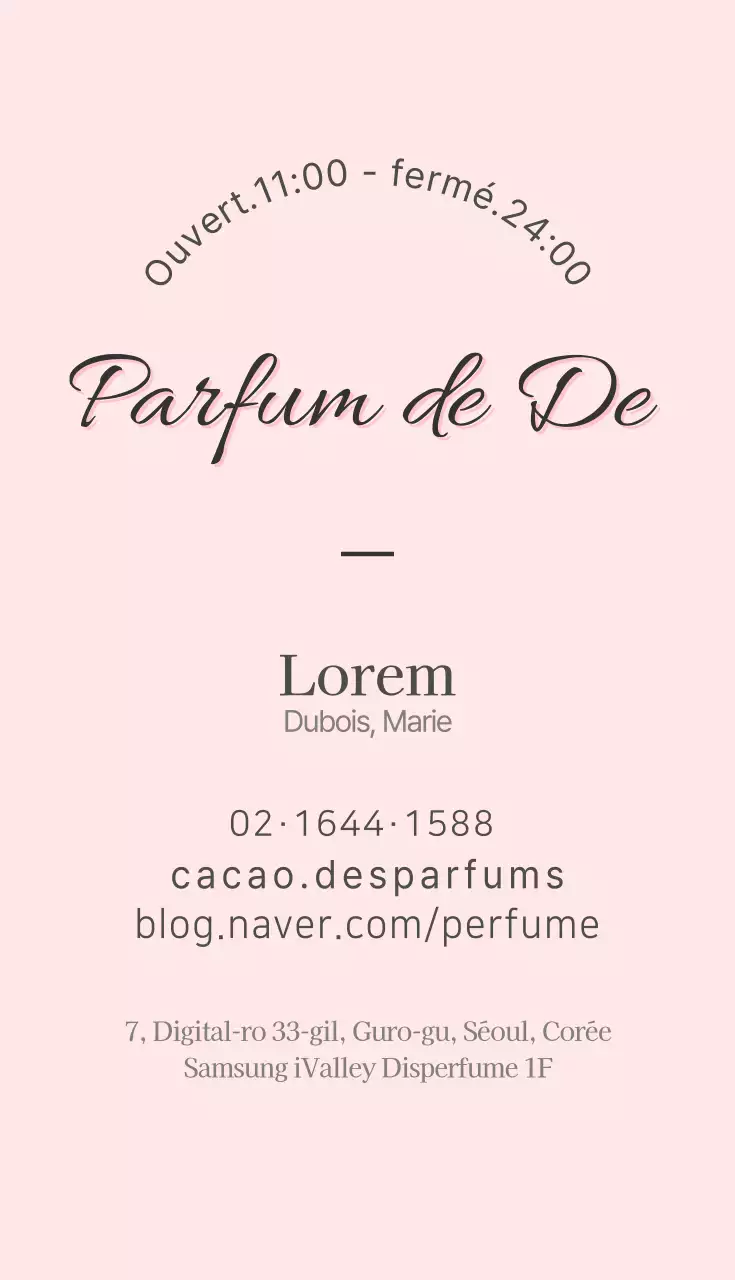 Parfum du jour