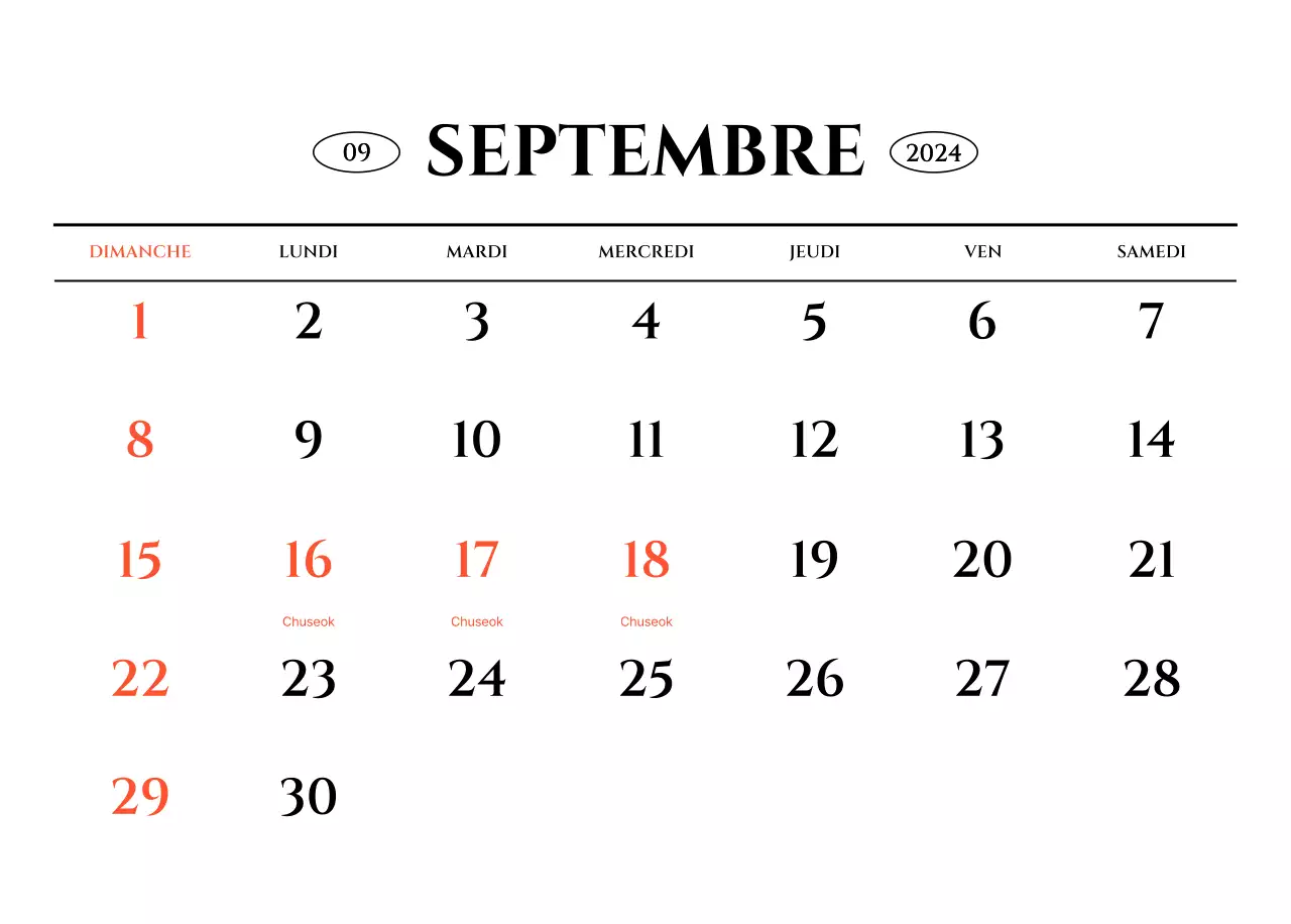 Calendrier mural de style simple avec un concept de photographie de voyage émotionnelle en noir et blanc