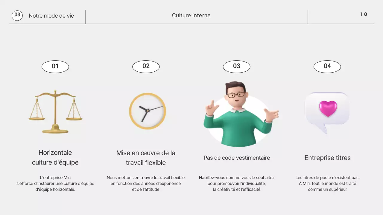 Monotone Simple 3D Graphique Corporate Newcomer Company Life Guide