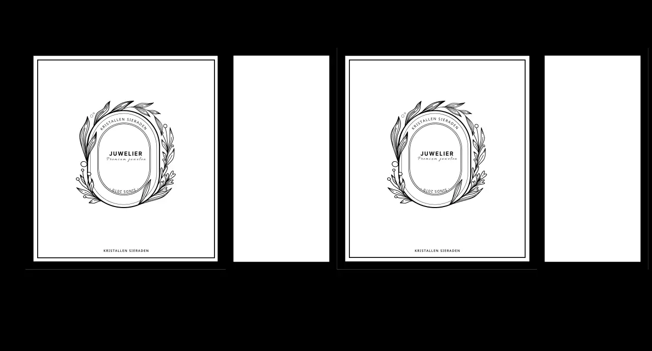 Zwart Logo Sieraden Boodschappentasje