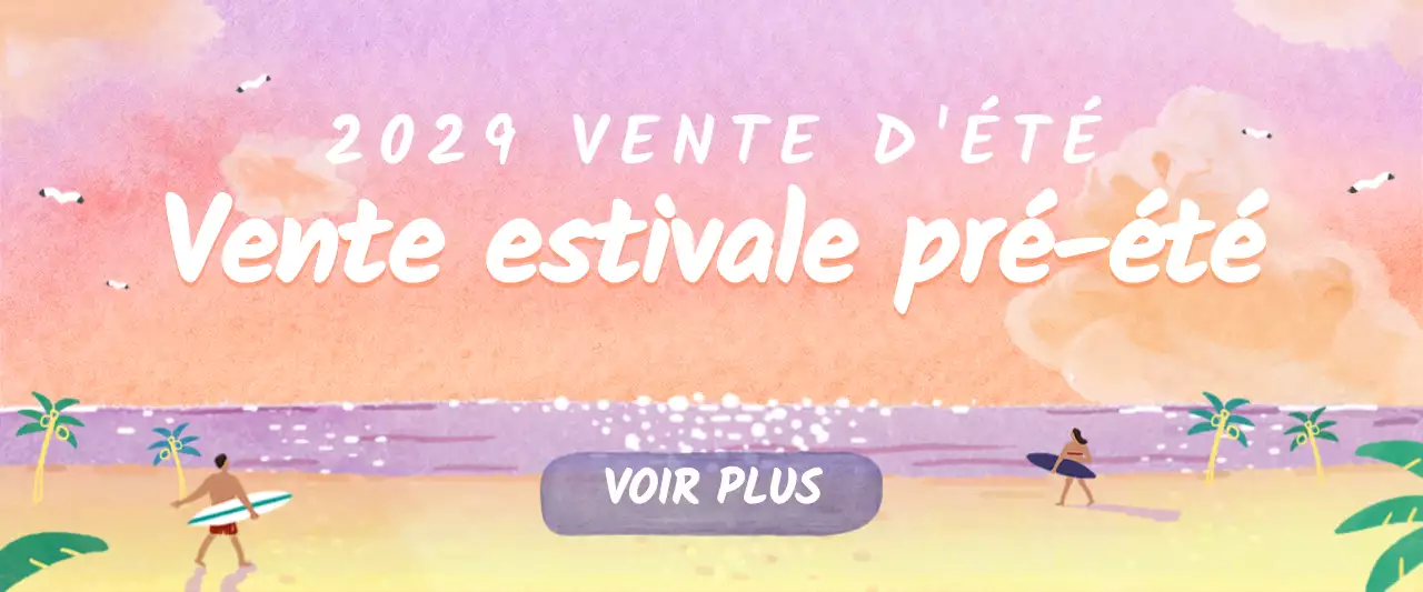 Vente estivale d'illustrations sentimentales à l'aquarelle en rose et violet