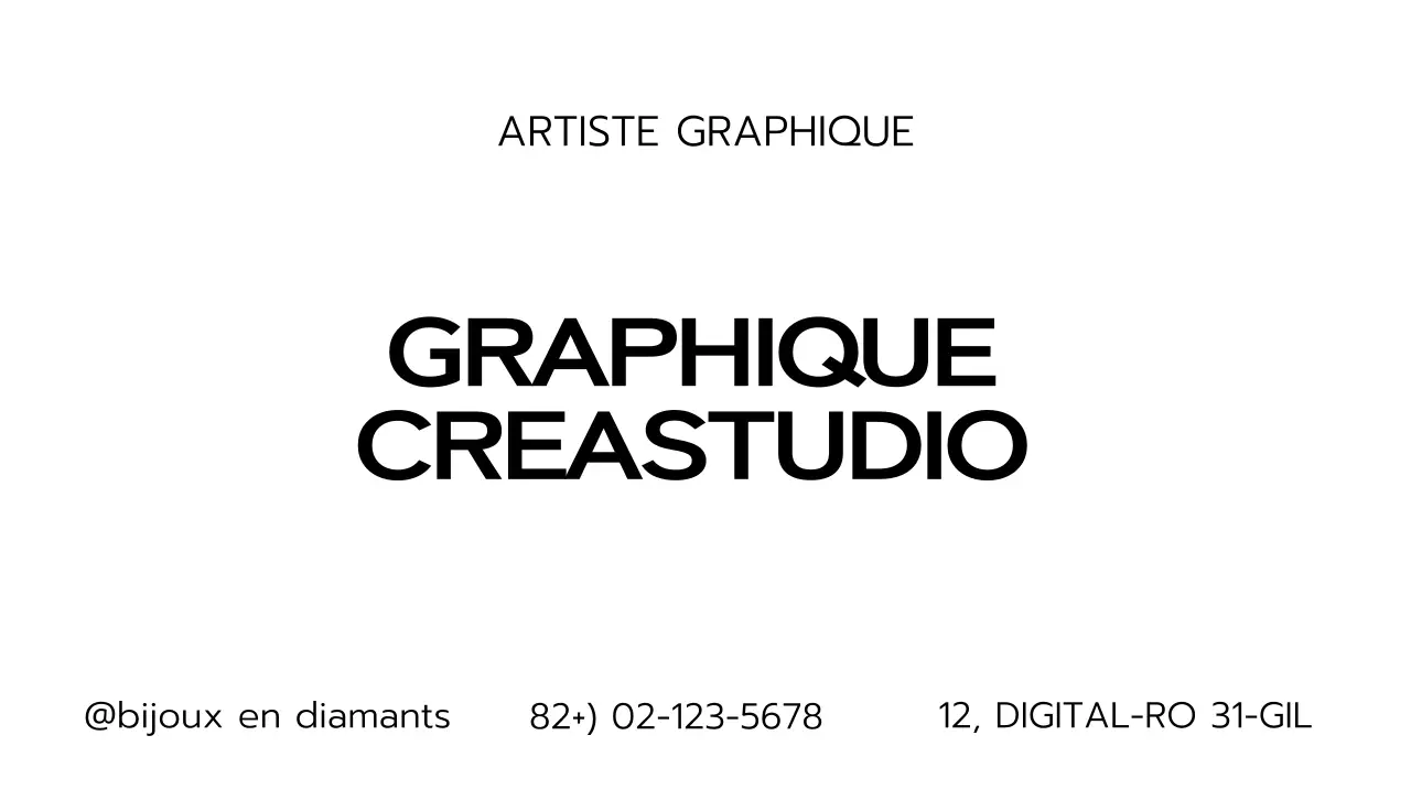 Carte de visite de designer en marron et blanc