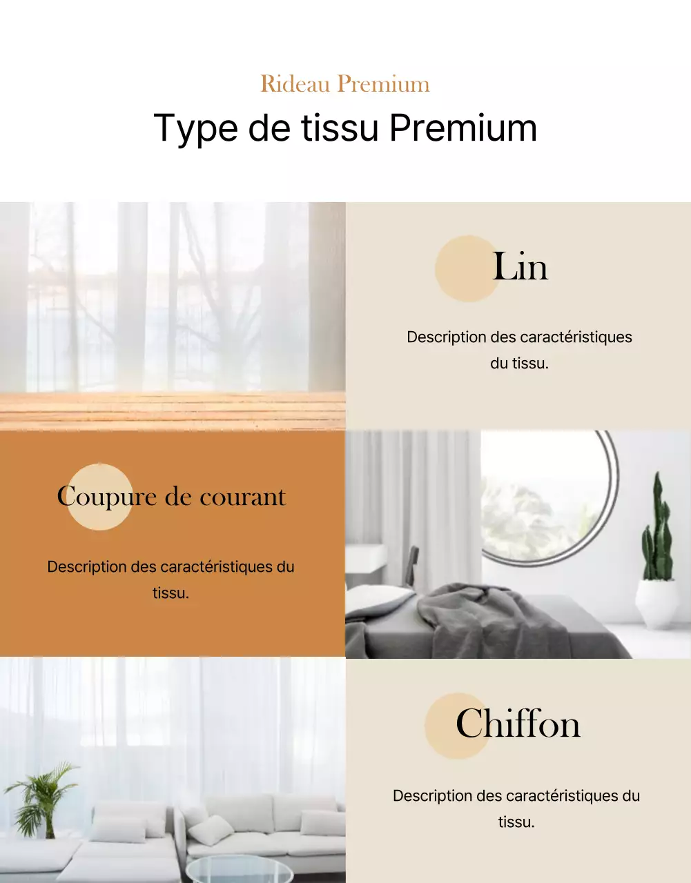 Page de détail des rideaux d'automne