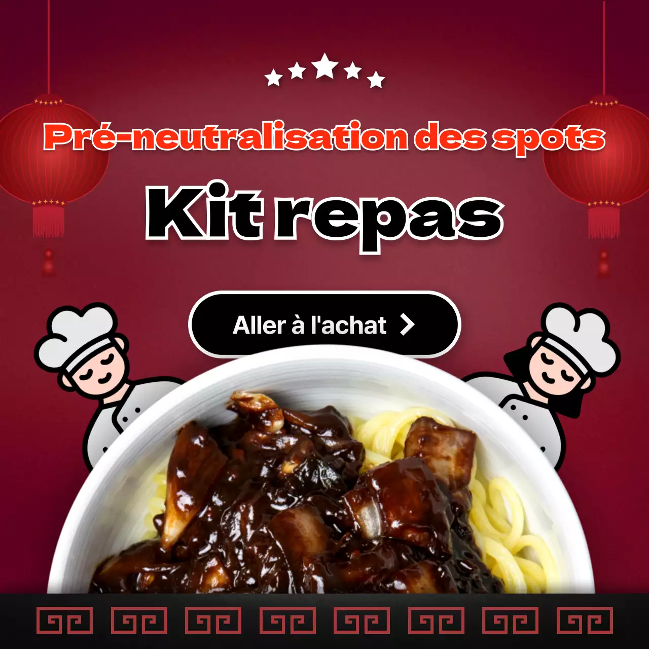 Des rouleaux rouges promeuvent le lancement du traditionnel kit de repas Jajangmyeon de la Journée noire.