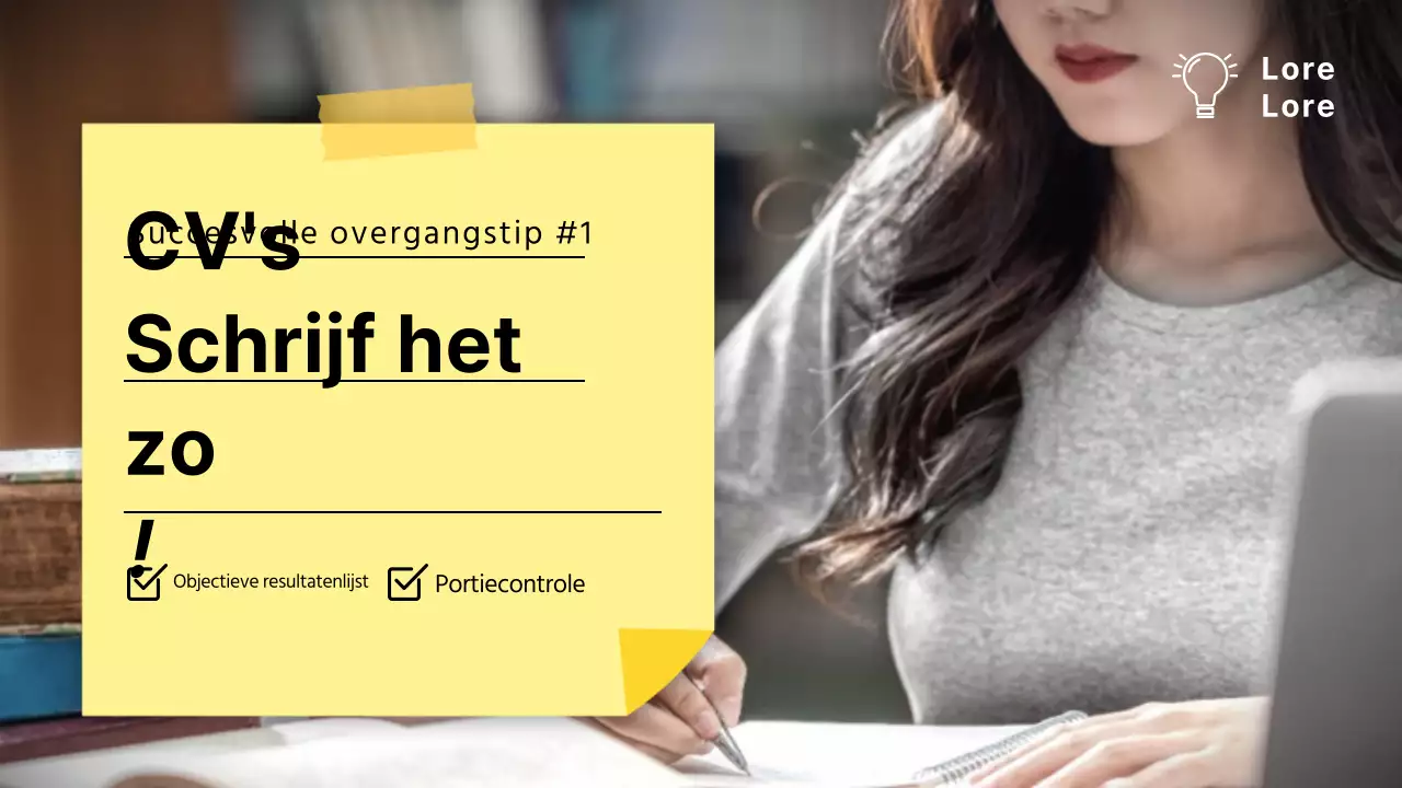 Hoe schrijf je een cv met een kladblok concept YouTube thumbnail