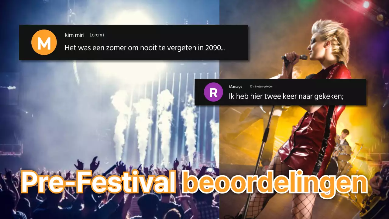 Oranje's trendy festivalbeoordelingen