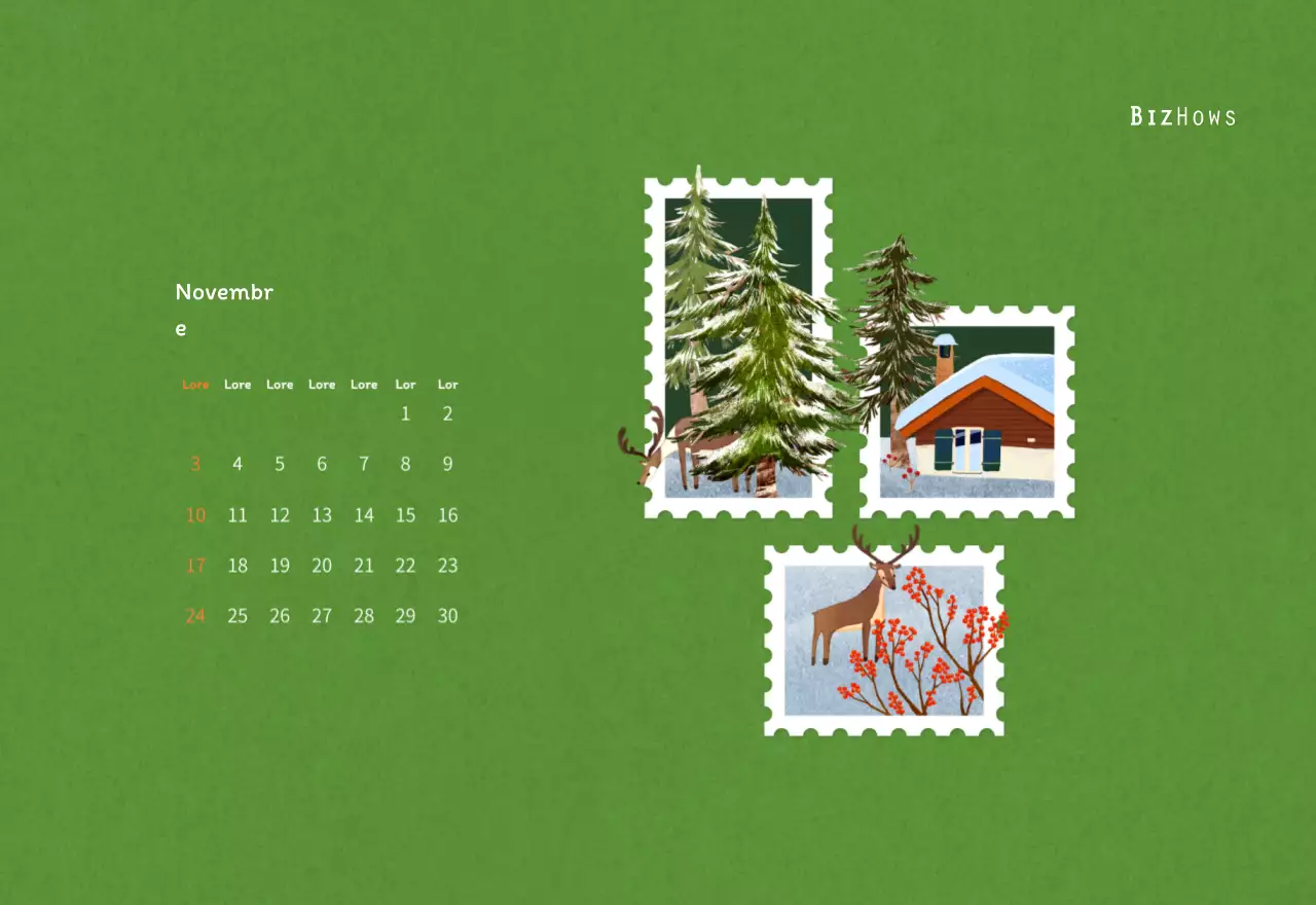 Illustrations de timbres avec un concept chaleureux