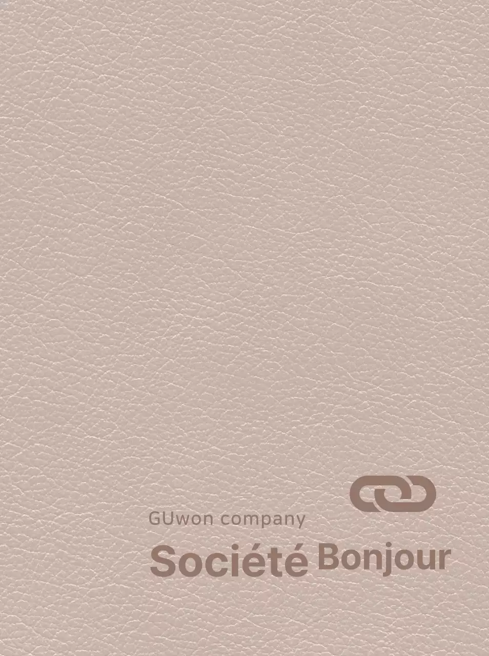 Couverture de l'agenda avec le logo de l'entreprise