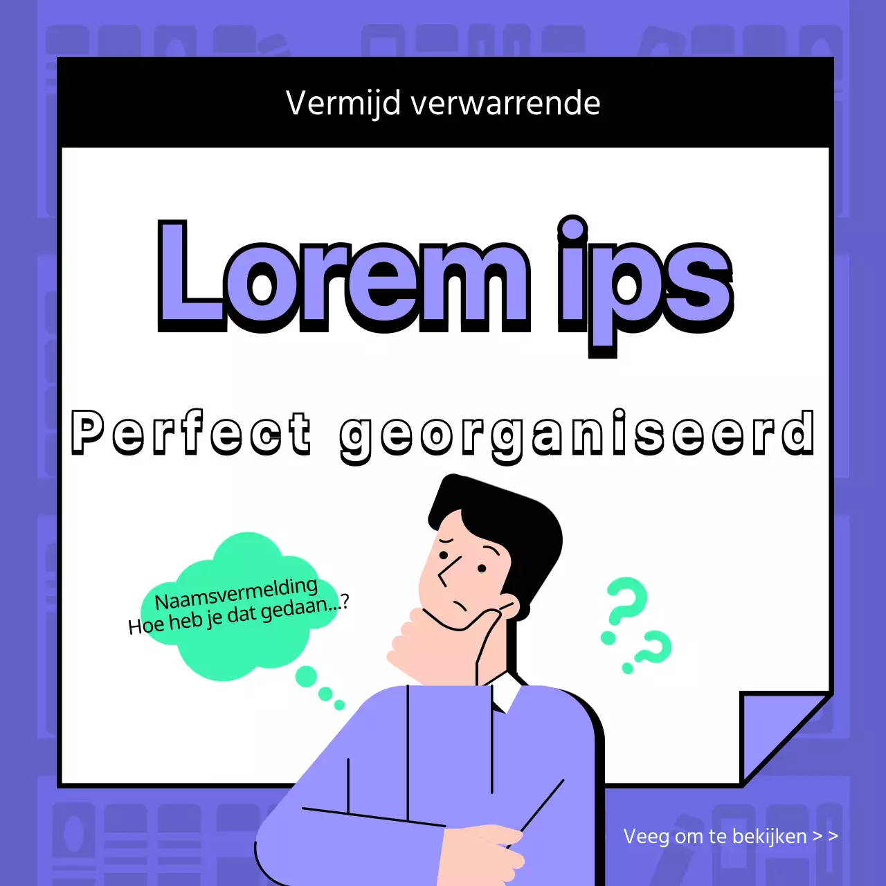 Paars en mint markeren illustratie toeschrijving