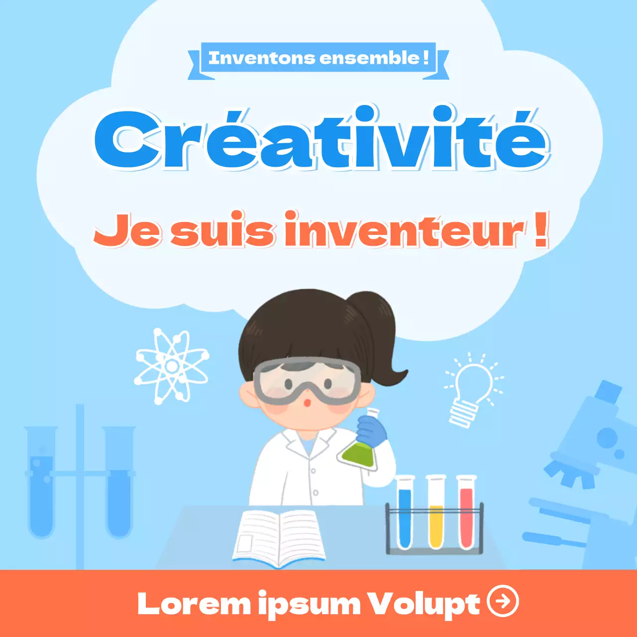 Invention en bleu clair rouge Médias sociaux