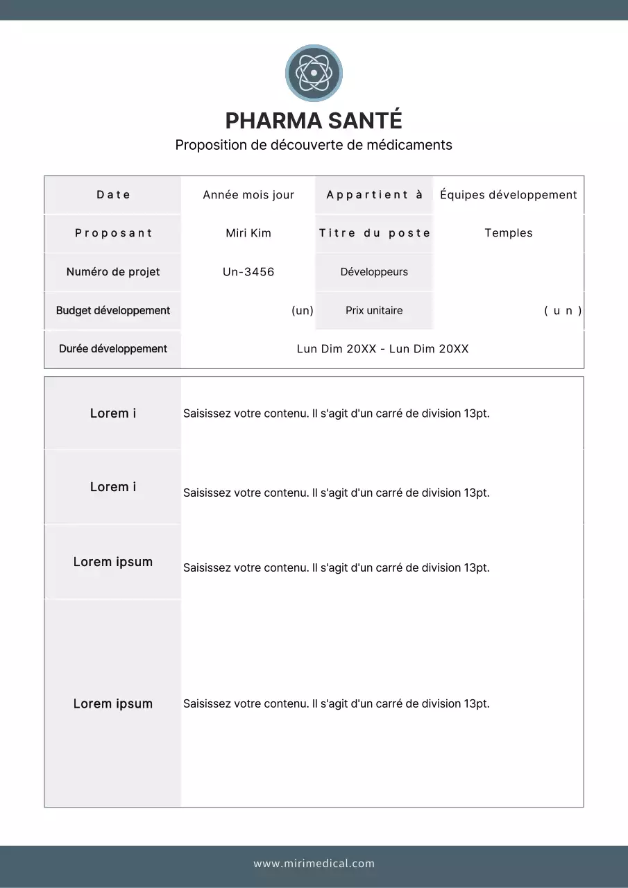 Documentation simple d'une proposition de découverte de médicaments