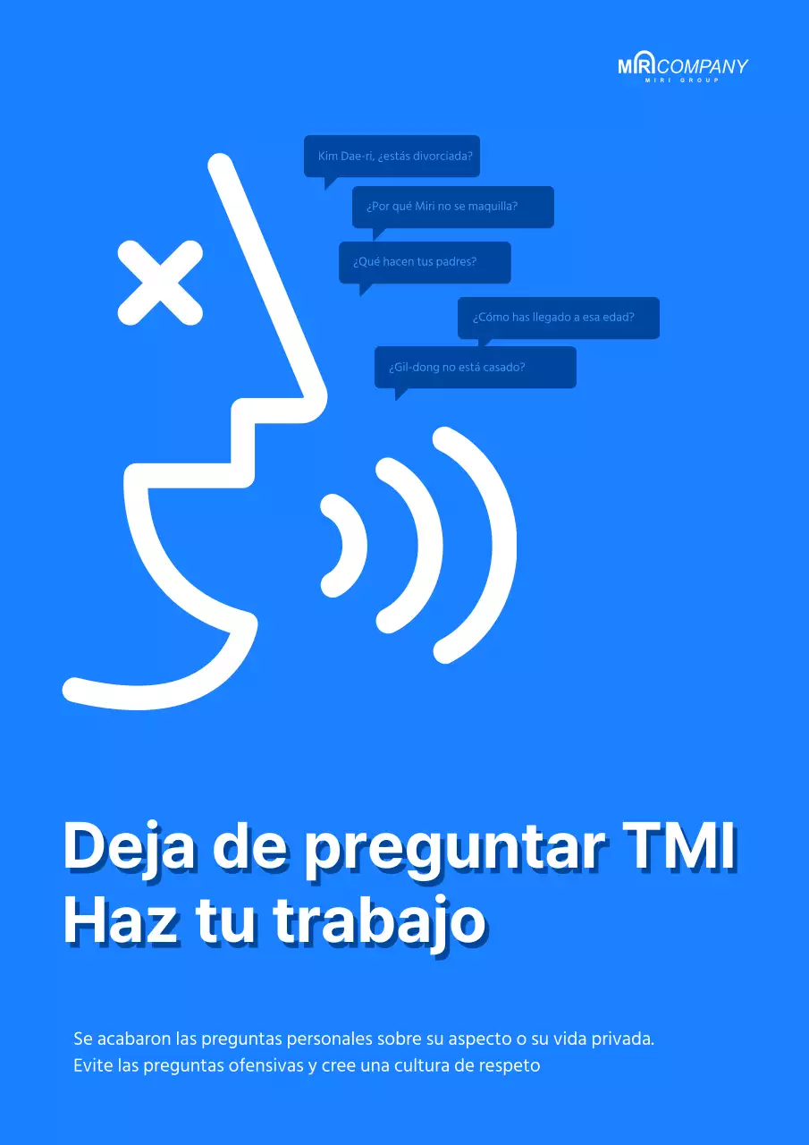 Una sencilla campaña de cultura de empresa con un fresco fondo azul