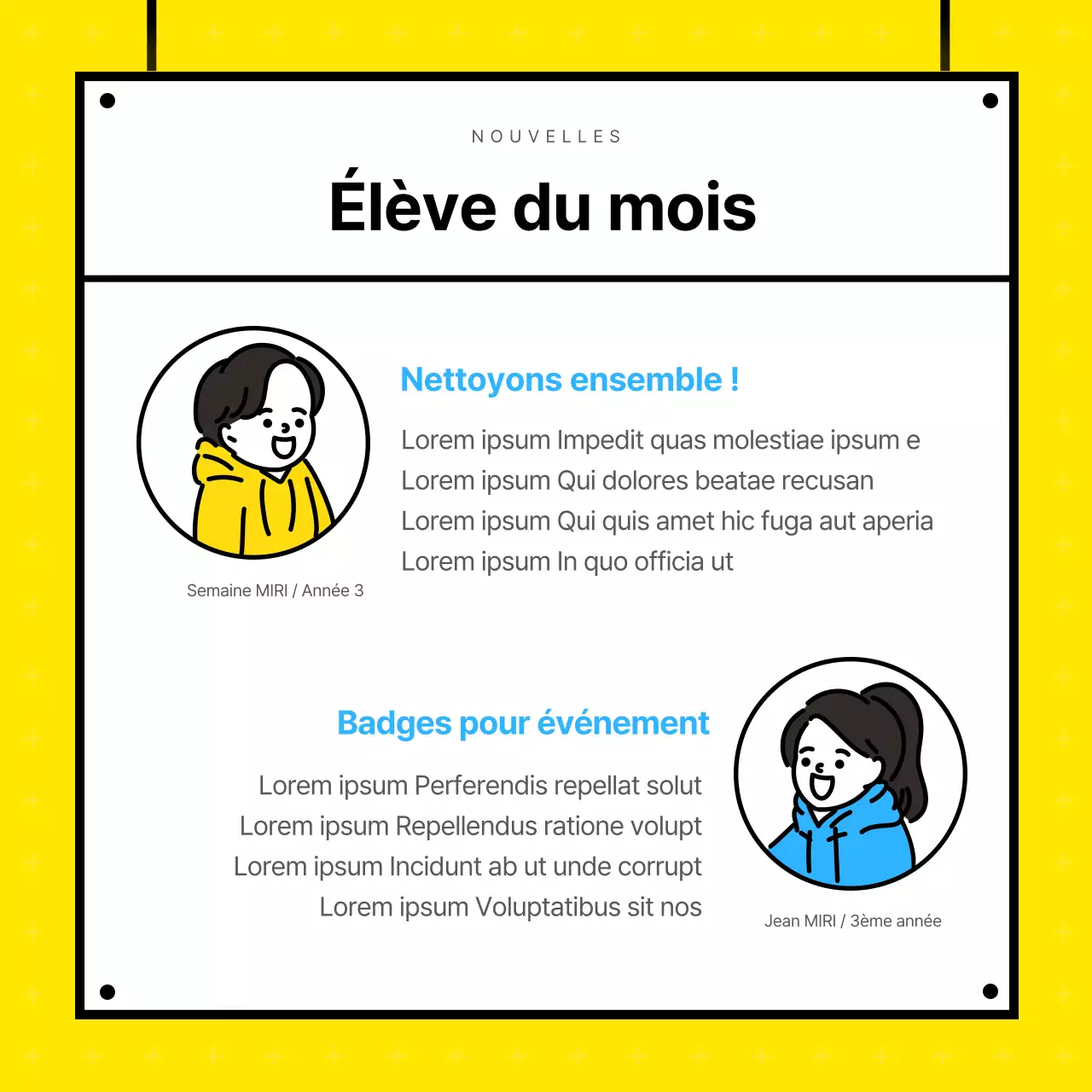 Nouvelles régulières Contenu Département de l'éducation, Université Mirae Nouvelles mensuelles d'octobre Association des étudiants Département des relations publiques Nouvelles Université SNS