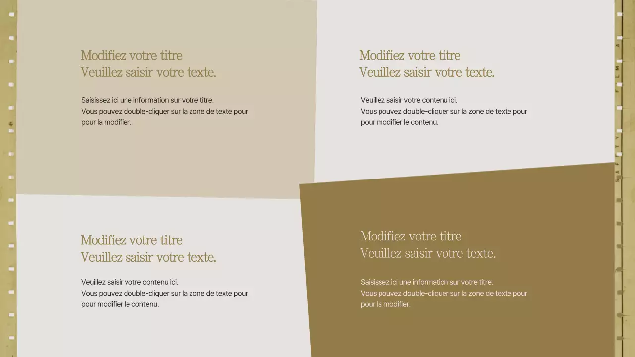 Graphique SWOT simple avec un concept automnal