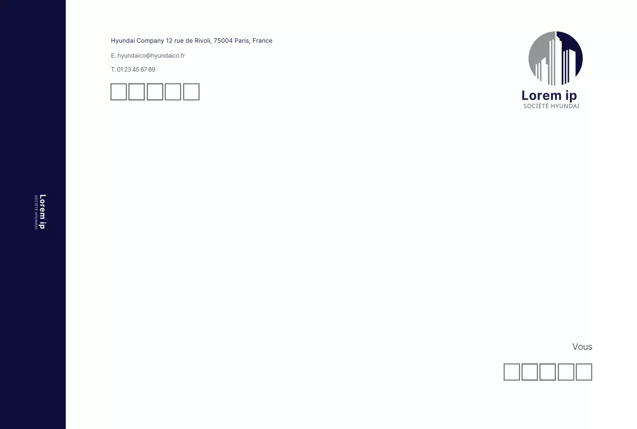 Bleu marine moderne pour les entreprises