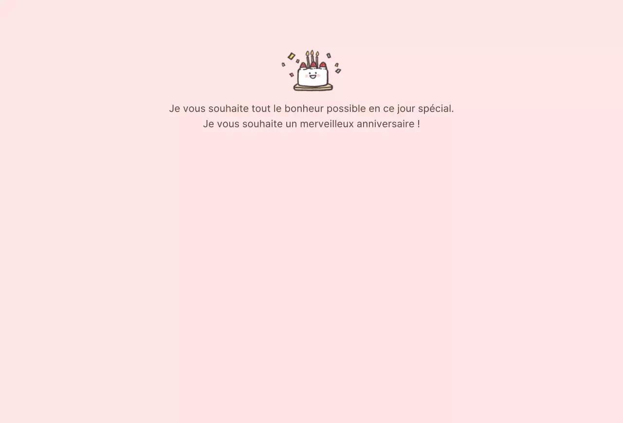 Mignonnes cartes postales d'anniversaire