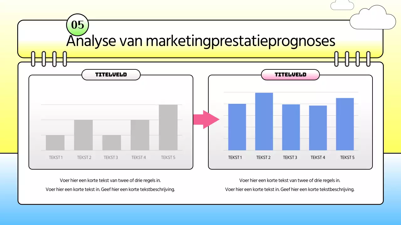 Kitscherig strategierapport met een vakantiedagboekconcept