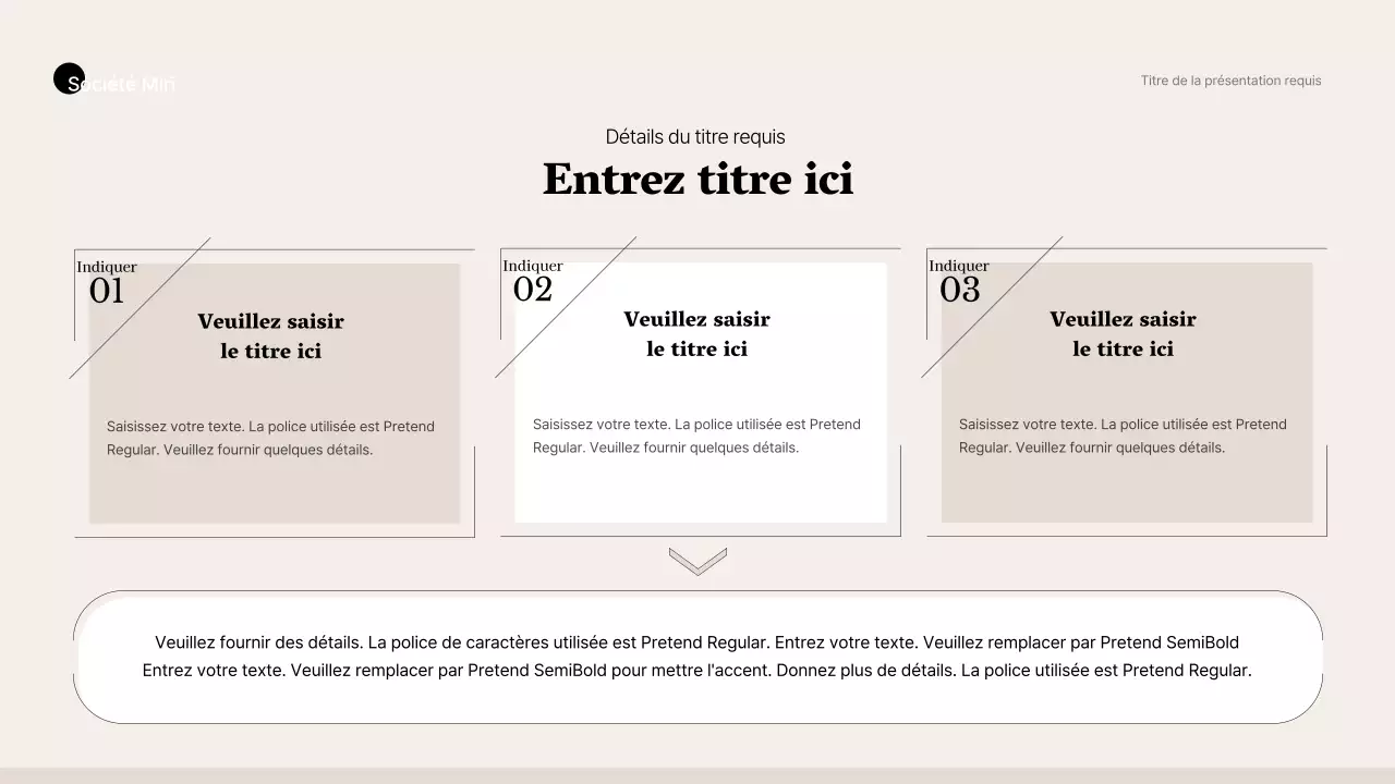 Style professionnel simple en beige et marron