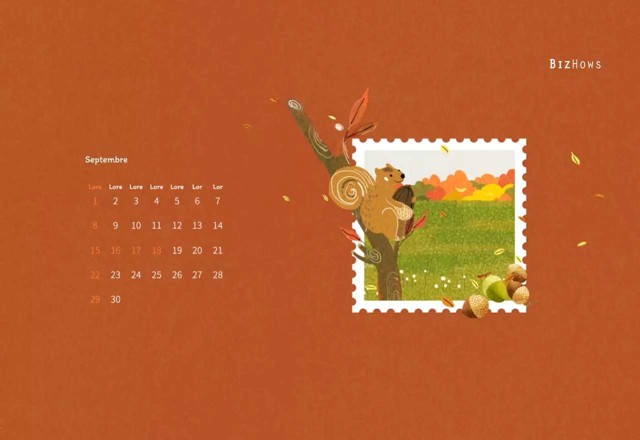 Illustrations de timbres avec un concept chaleureux