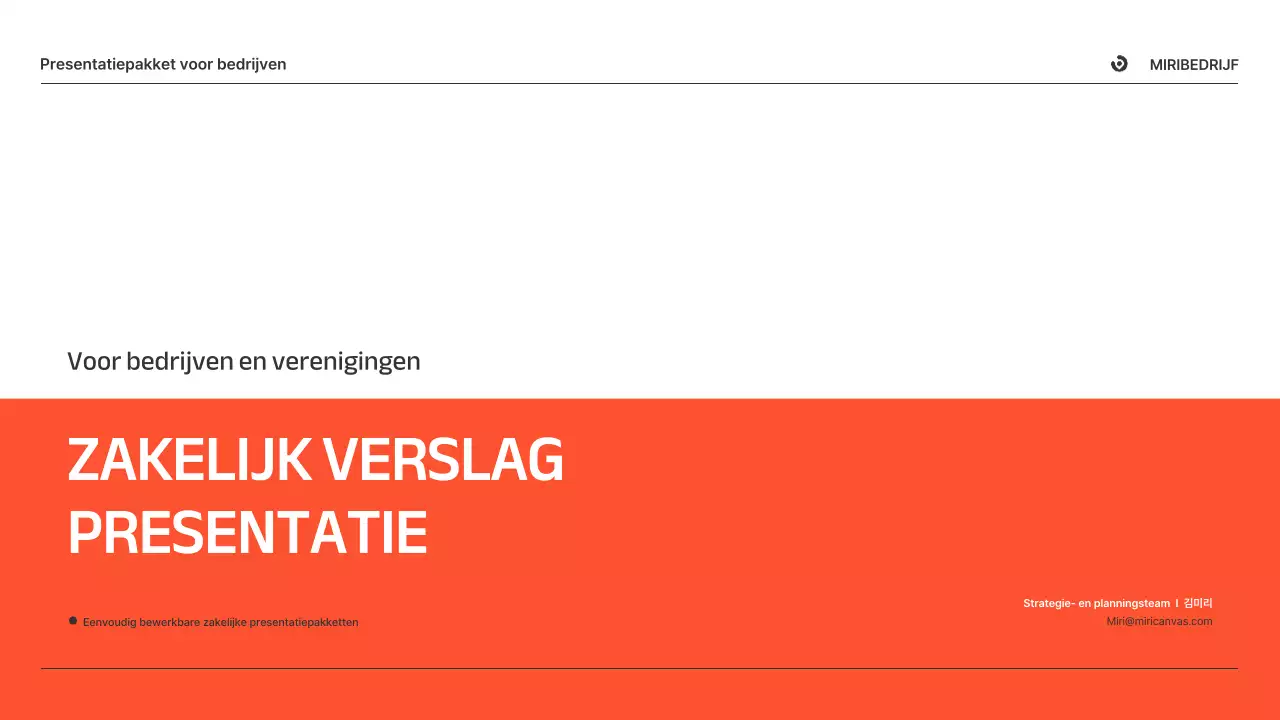 Presentaties van zakelijke rapporten in oranje en grijs