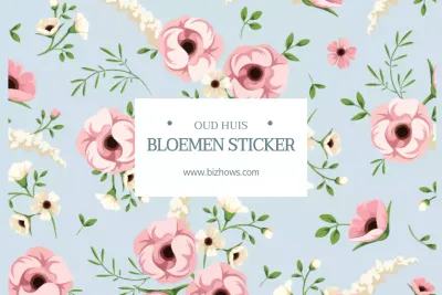 BLOEMEN STICKER