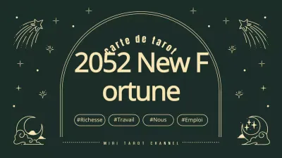 cartes de tarot vertes et jaunes du nouvel an