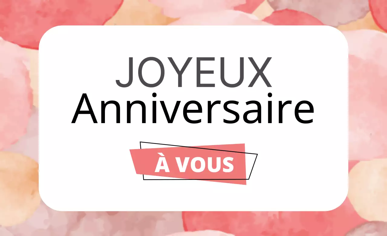 Joyeux anniversaire