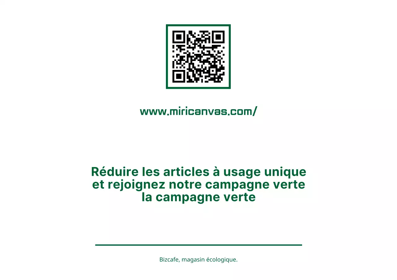Texte simple et épuré et combinaison d'icônes dans un style de mise en page vert et blanc Guide de campagne vert