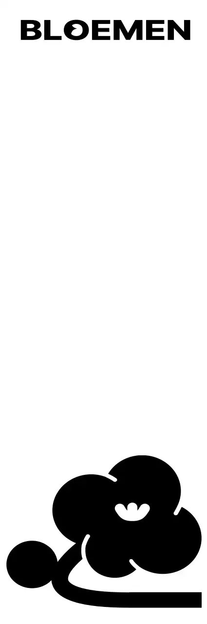 Eenvoudige en hippe bloemen illustratie en tekst combinatie stijl voor persoonlijke producten