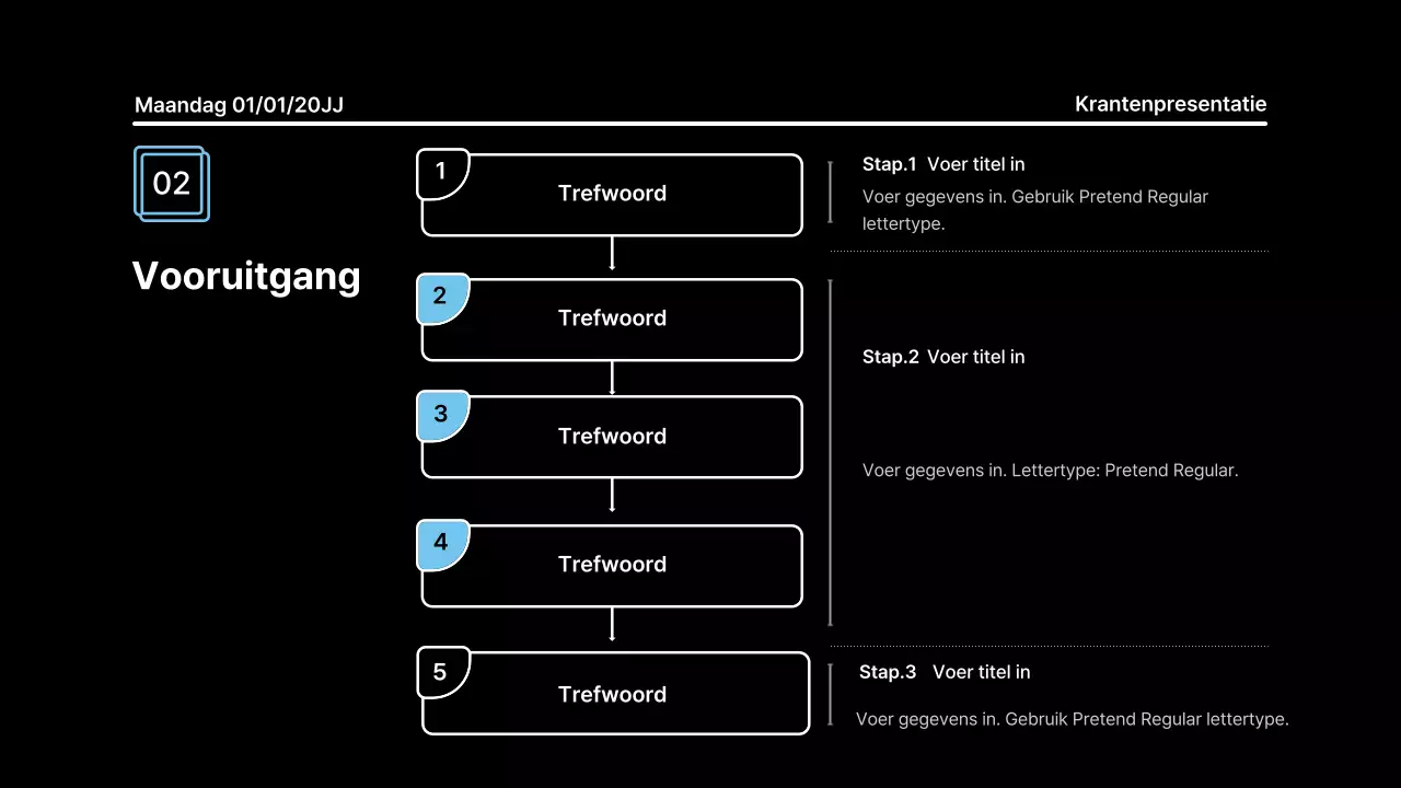 Aandachttrekkende presentatie met vette lijnen in een krantenconcept op een zwarte achtergrond