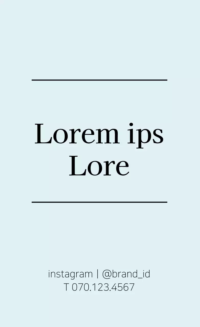 Étiquettes de marque simples en bleu clair