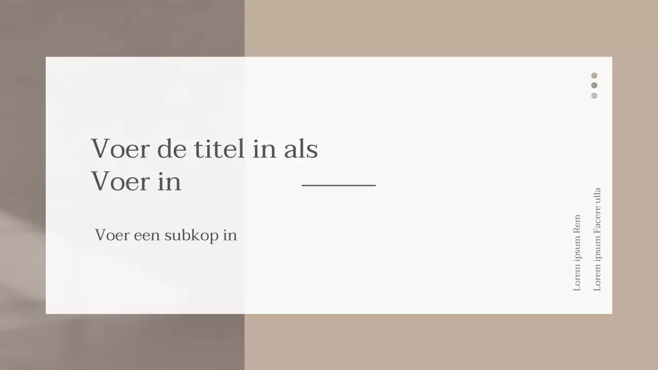 Caffe latte presentatie