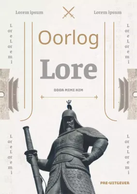 Geschiedenis van de Koreaanse oorlog in beige en grijs