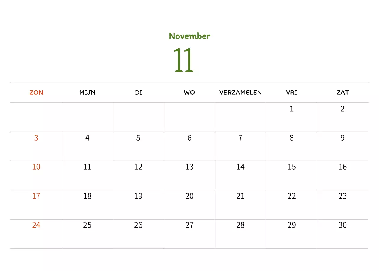 Stempelillustraties met een warm concept