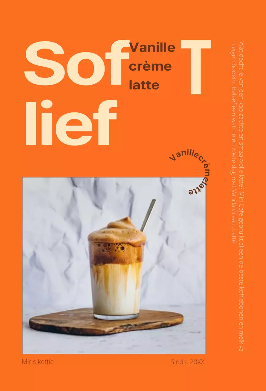 Oranje tekstmarkering fotolijst