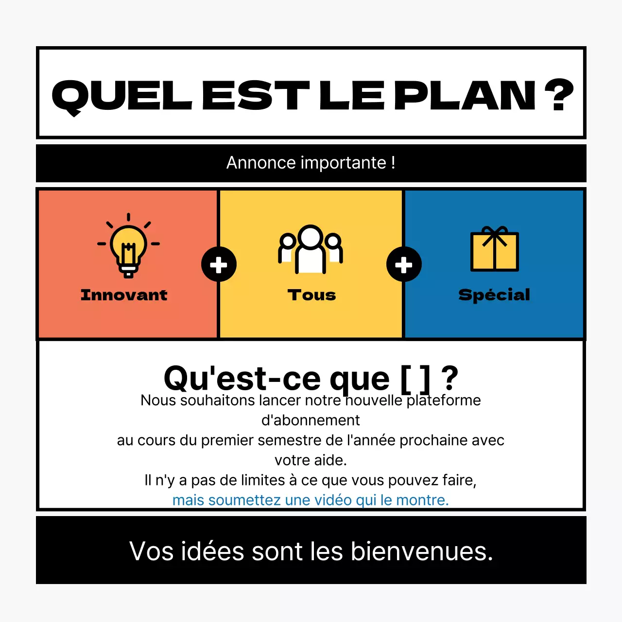 Concours interne pour le concept de cadre Black Point