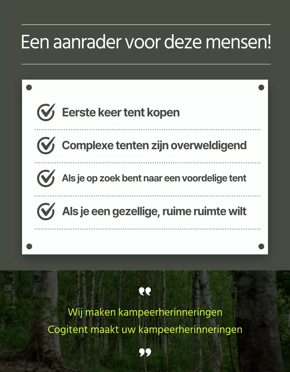 Wadiz koepeltent met een strakke lay-out in fluorescerend groen