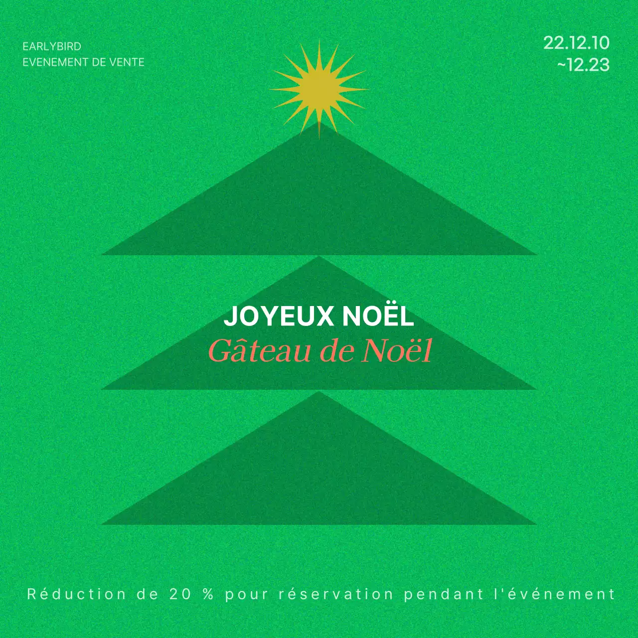Promouvoir votre événement de Noël avec un concept simple et écologique