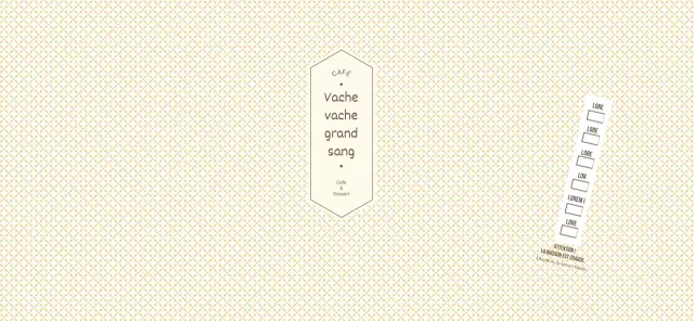 Motifs simples en jaune clair et marron pour un concept de café