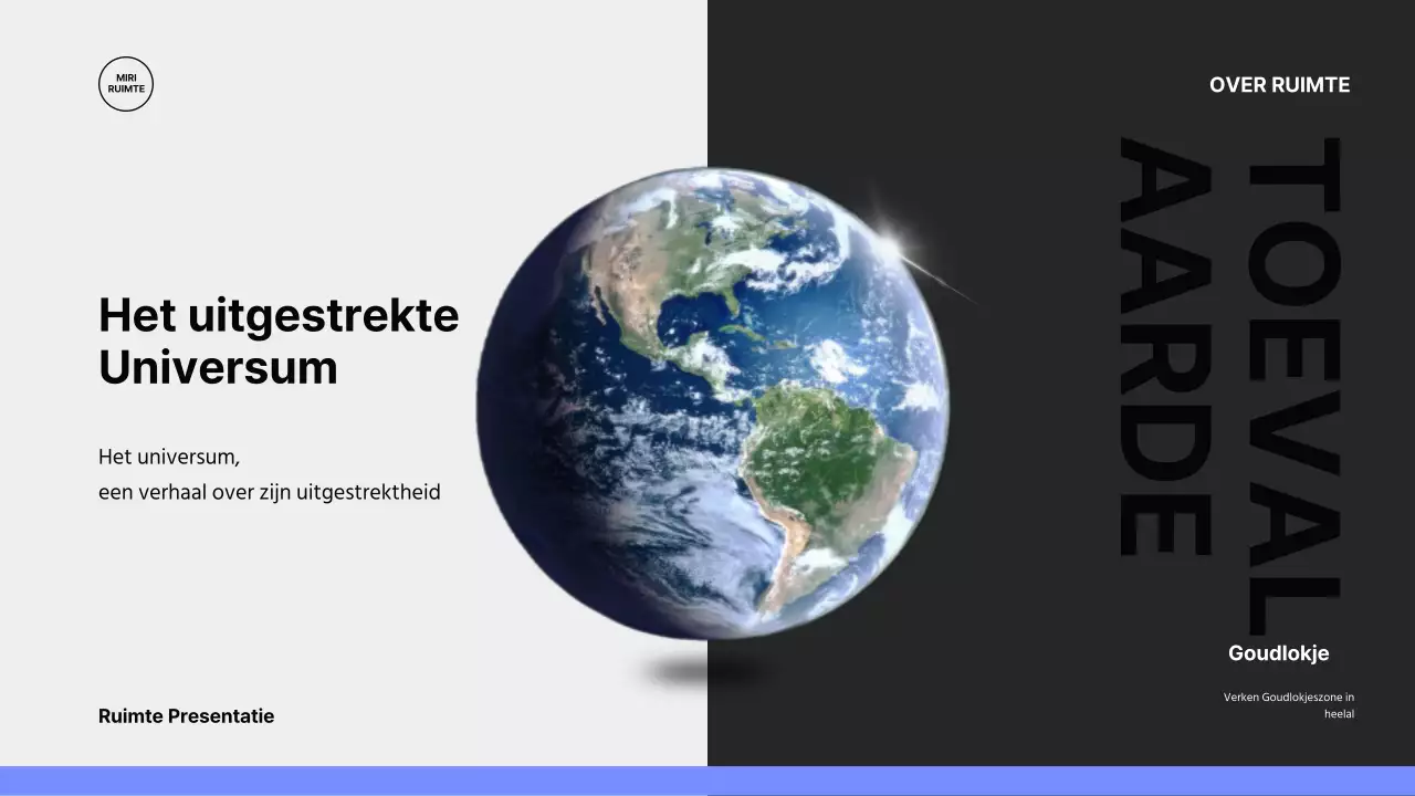 Introductie van een emotioneel schoon universum in zwart en paars