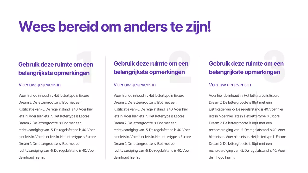 Presentaties voor verkiezingen