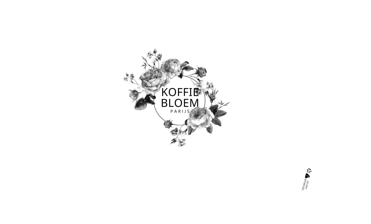 Bloemen illustratie cafe papier beker ontwerp